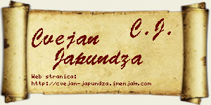Cvejan Japundža vizit kartica